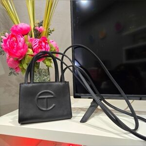 Authentic Black Telfar Small Shopper Bag